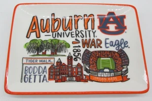 Glory Haus Auburn University Icon Jewelry Change 7" x 5" Plate - Picture 1 of 3