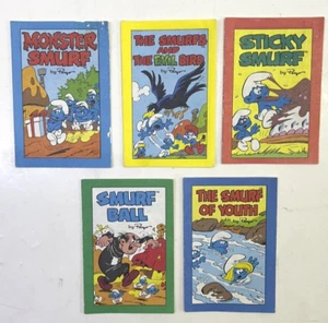 Sammlung 5 seltene Schlumpf Mini Abenteuer Vintage kleines Comic Set - Bild 1 von 2