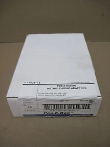 Adaptadores de rosca métrica Thomas & Betts M25-75 M25 a 3/8" NPT **CAJA DE 10** - Imagen 1 de 7
