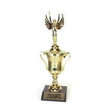 Victory Cup Trophy- Female Figure- Winner- Victor- Achievement- Free Lettering 