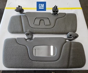 99-02 CHEVY SILVERADO SIERRA SUN VISORS SUNVISORS PAIR GRAY LEFT & RIGHT GRAY - Picture 1 of 22