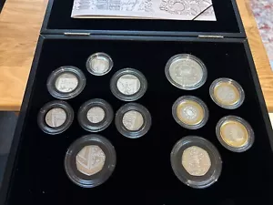 2009 UK Royal Mint Silver Proof (12) Coin Set inc. Kew Gardens 50p - Complete - Picture 1 of 5