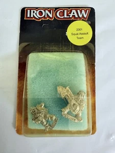 Warhammer 40k: Iron Claw Squat Assault Team OOP blister Sealed NOS 2301 - Picture 1 of 4