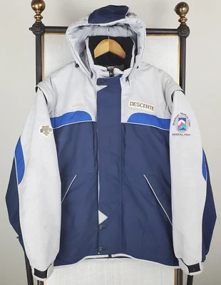 DESCENTE x STEADMAN HAWKINS Size Medium Mens Insulated Hooded Jacket Ski Winter - Image 1 of 4