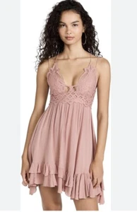 Free People Ladies Adella Rose Slip Mini Dress Size Small - Picture 1 of 5