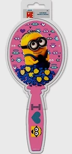 Despicable Me Minions Dave Stuart 8" Shaker Glitter Snow Globe Hair Brush-New! - Picture 1 of 4