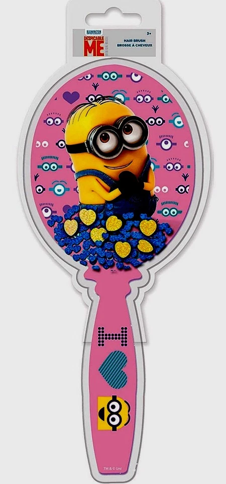 Despicable Me Minions Dave Stuart 8" Coctelera Brillo Globo de Nieve Cepillo de Pelo - ¡Nuevo! Foto 1 de 4