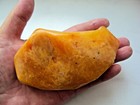 Roh Bernstein Raw Amber poliert 107,61 g