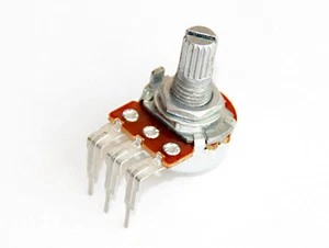 16mm Potentiometer Poti PCB gewinkelt 10K / 25K / 50K / 100K / 500K  - Bild 1 von 1