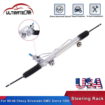 Power Steering Rack And Pinion For 1999-2006 Chevy Silverado GMC Sierra 1500 2WD - Image 1 of 4