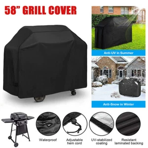 Grill Cover, Waterproof BBQ Grill Cover, 58 Inch Rip-Proof Anti-Uv Rain and Snow - Picture 1 of 11