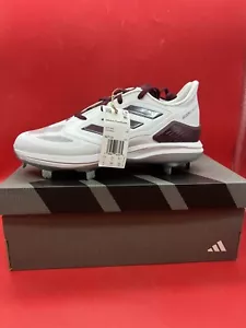 Botines de lanzamiento rápido de metal Adidas adizero Purehustle 3 Elite BLANCOS | MARRÓN TALLA 9 - Imagen 1 de 6
