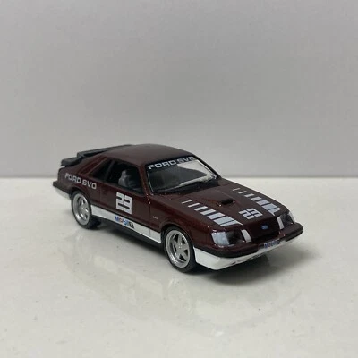Ford Mustang SVO 1986 86 carrocería Fox coleccionable escala 1/64 diecast modelo diorama Foto 1 de 4