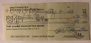 The Pemberton Brothers Signed Check Vaudeville Performer - Picture 1 of 4