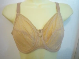 CHANTELLE BRA-NWOT- NUDE-SZ 34DDD-SHEER--2 HOOK BACK- -UNDERWIRE-3582 - Picture 1 of 4