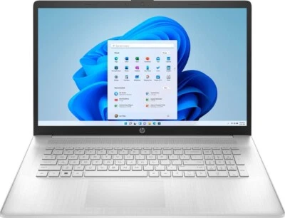 Newest HP 17.3" HD+ Laptop Intel i3-1115G4 32GB RAM 1TB PCIe SSD Win11 -Silver - Image 1 of 4