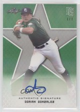 2020 Leaf Perfect Game National Showcase 1/1 Dorian Gonzalez #BA-DG2 Auto 0o5