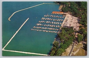 Postal UNP Vista Aérea Cedar Point Marina Sandusky Ohio - Imagen 1 de 2