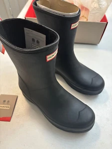 Hunter Play Mid Sherpa Man's Boots size 13 Insulated black new - Picture 1 of 11