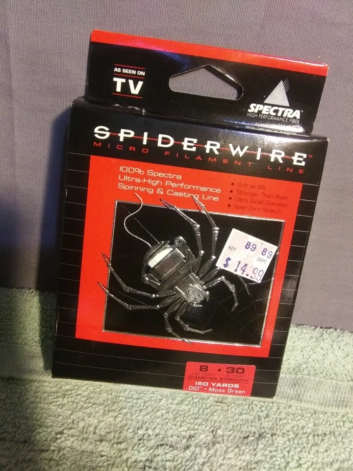 NUEVO DE LOTE EE. UU. CARRETE DE MICROFILAMENTO SPIDERWIRE 8-30lbs 150YDS LÍNEA DE PESCA Foto 1 de 2