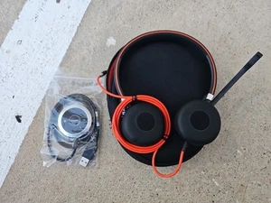 Jabra Stereo UC kabelgebundenes Headset HSC017 ENC010 mit Tragetasche Neu geöffnete Verpackung - Bild 1 von 7