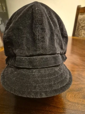  Gorra Newsboy Para Mujer Talla Única Negro Terciopelo Microfibra Sombrero Forrado Nuevo Sin Etiquetas  Foto 1 de 4
