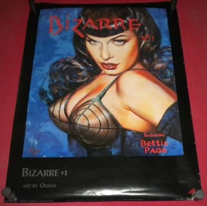 OLIVIA DE BERARDINIS KUNST POSTER 22 x 30 ~ BETTIE PAGE #1 BIZARRE Magazin - Bild 1 von 3