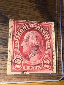 1929 Vintage George Washington Red 2 Cent Postage Stamp - Picture 1 of 3
