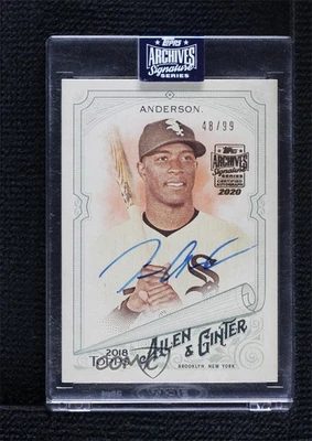 2020 Topps Archives Signature Series /99 Tim Anderson #18TAG-195 Buyback Auto - Image 1 of 2