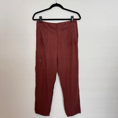 Cartonnier Anthropologie Brown Straight Ankle Tapered Trouser Pants Size 2P - Image 1 of 4