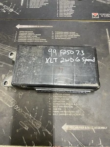 99-01 Ford F250 F350 Super Duty 7.3L 2wd MT Dash Interior GEM Module 7.3 Oem XLT - Picture 1 of 8