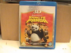 Kung Fu Panda 3D Blu-ray 2008 Dreamworks Jack Black McShane Jolie Chan Hoffman  - Picture 1 of 18