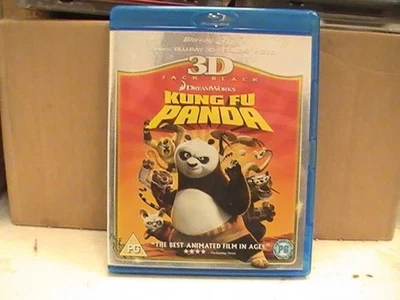 Kung Fu Panda 3D Blu-ray 2008 Dreamworks Jack Black McShane Jolie Chan Hoffman  - Image 1 of 4