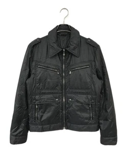 DOLCE & GABBANA Single-padded nylon zip-up jacket Size: 48 Black Men G9253C - Picture 1 of 9