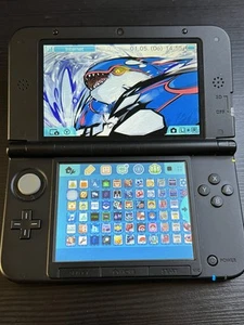 Nintendo 3DS XL schwarz blau mit 128GB, Pokemon Bank, Poke Mover & vielen Extras - Bild 1 von 23