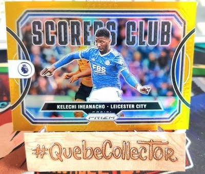 2021-22 Prizm English Premier League EPL Kelechi Iheanacho Scorers Club Gold /10 - Image 1 of 2