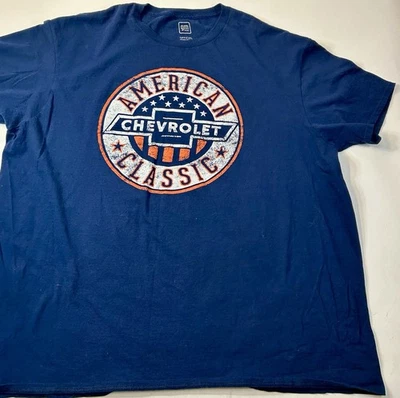 Camisetas retro Chevy Chevrolet American Classic para hombre azul marino XXL Foto 1 de 4