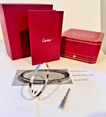 ❤️💎 Pulsera Cartier Love SM Oro Blanco Talla 19 6 Diamantes ❤️💎 Foto 1 de 4