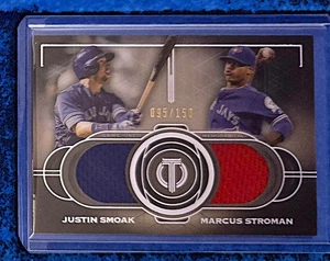 Marcus Stroman & Justin Smoak 2019 Topps Tribute Dual Relic /150 - Picture 1 of 3