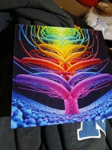 R. Black Canvas Abstract Infinity 8x8 Onl Acrylic Glass Infinity - Picture 1 of 3