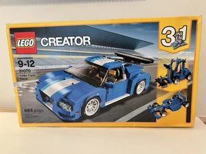 Lego Creator 31070 Turbo Track Racer 664pcs 2017 Forklift Blue Racer Car *NEW* - Picture 1 of 12