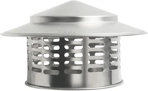 6" round Chimney Caps, Stainless Steel Chimney Cap with Screen, 6 Inch Stove Pip - Picture 1 of 12