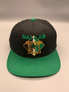 VINTAGE Dallas Stars Mütze Kappe Druckknopflasche schwarz grün CCM NHL Hockey Logo 90er Herren - Bild 1 von 12