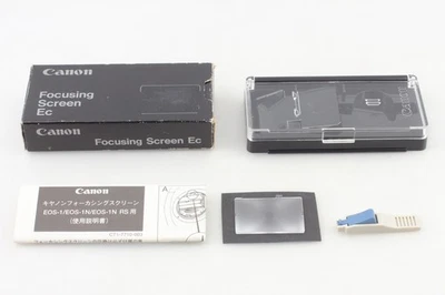 [COMO NUEVO] Pantalla de enfoque Canon EC R para cámara fotográfica EOS 1 1N RS Estuche JAPÓN Foto 1 de 4