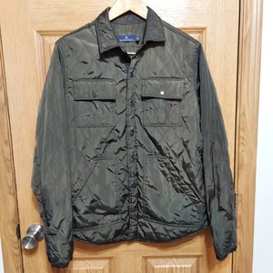 Rainforest Men's Light Jacket Quilted TOP Olive Green Size Medium MSRP $195 - Picture 1 of 11