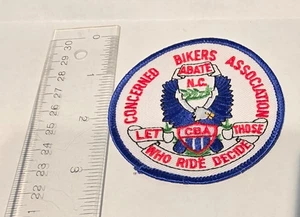 Vintage Motorcycle Club Patch Concerned Bikers Association UNIQUE COLECTIBLE - Picture 1 of 4
