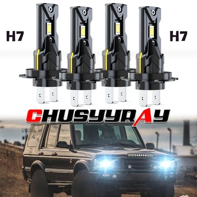 Faro delantero para Land Rover Discovery 2003-2004 4X bombillas LED H7 haz alto-bajo Foto 1 de 4