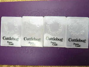 USED RETIRED Cuttlebug Die Cut Metal or Embossing Folders 2x2 4p 3x3 single - Picture 1 of 12