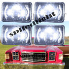 4pcs 4x6" Halo Led Headlights HI/LO Beam fit Ford Ranchero 1977 1978 1979