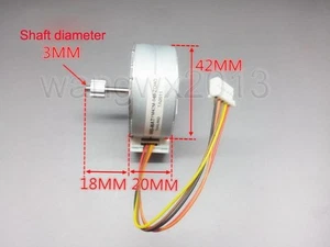 1pc For NMB 24V 42mm 4-Phase 5-Wire Magnetic Step Stepping Stepper Motor w/ Gear - Picture 1 of 5
